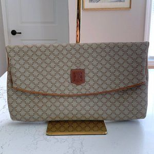Celine Macadam Clutch Handbag Evening Bag Cosmetic Travel Bag